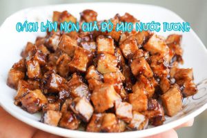 Cách làm món chả bò kho nước tương